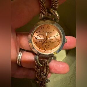 stainless steel woman’s watch